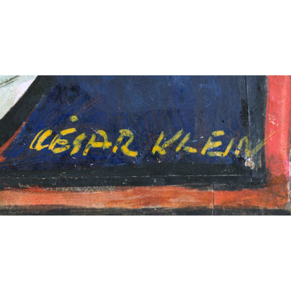Cesar Klein (1876 - 1954), Ölkarton für ein Glasgemälde, Berlin um 1919